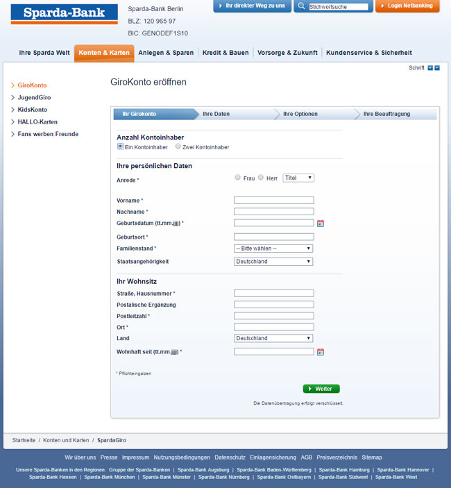 Sparda Bank Girokonto